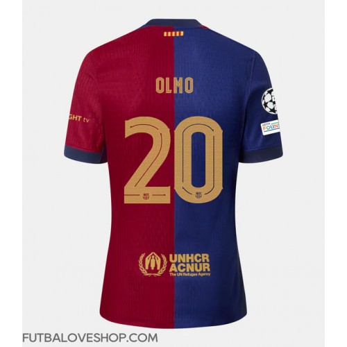 Dres Barcelona Dani Olmo #20 Domáci 2024-25 Krátky Rukáv